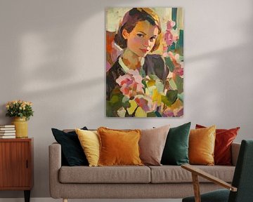 Bloemen in de stijl van Henri Matisse van Niklas Maximilian