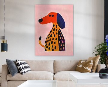 Abstract Dachshund Delight by Franka Poulain