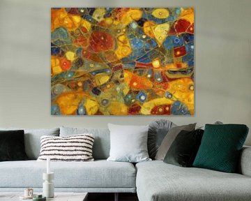 Stadskaart Londen | Wereldsteden | Goud-Blauw van Map Art Studio