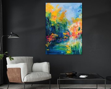 A small pond in the style of Matisse by Niklas Maximilian