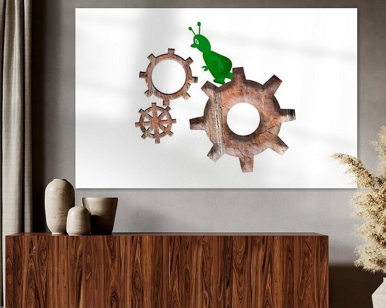 Example of the artwork in a room