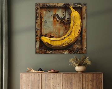 Container Graffiti Banaan Straatkunst Hyperrealisme Roest Kunst van gm_designs