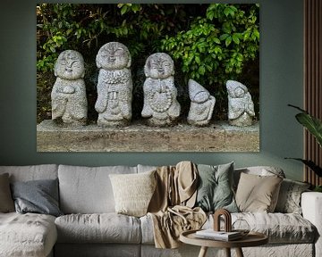 Traditionele stenen Japanse boedistische  Jizo Bosatsu van Frans Rombout