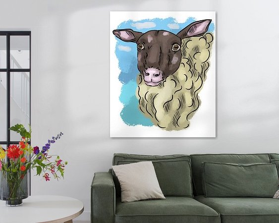 Example of the artwork in a room