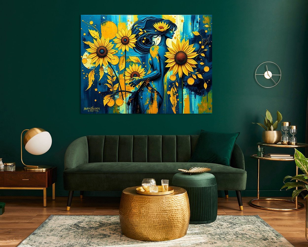 Example of the artwork in a room