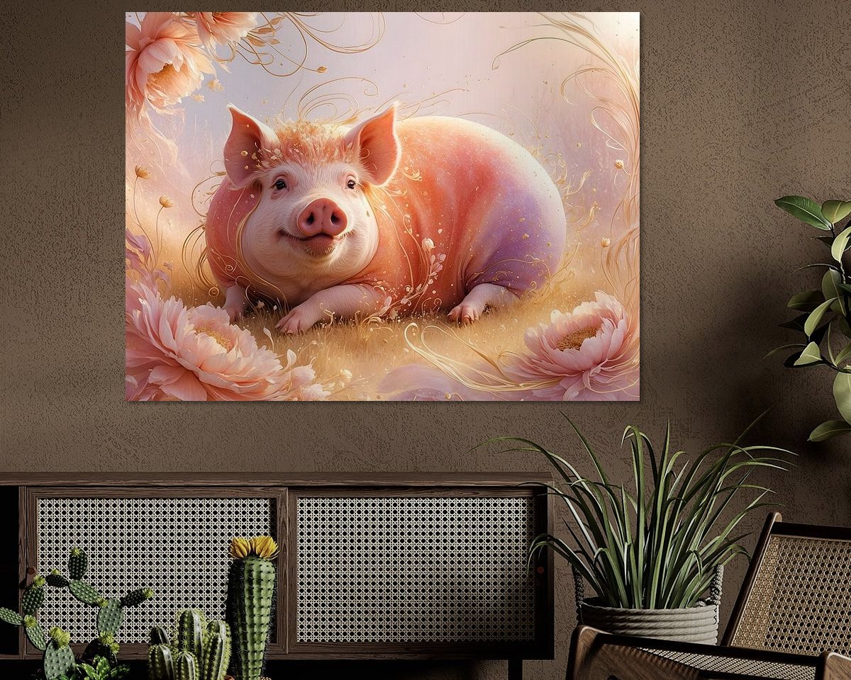 Example of the artwork in a room
