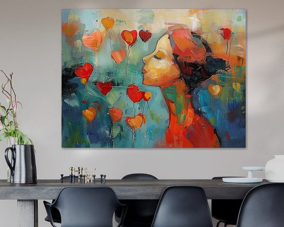 Example of the artwork in a room