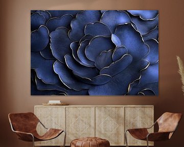 Middernacht bloesem elegantie van Floral Abstractions