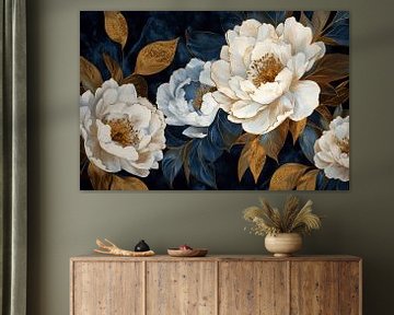 Vintage Botanische nachtbedel van Floral Abstractions