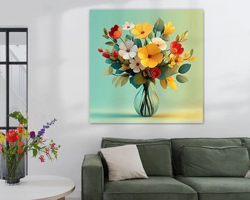 Flowers in a vase