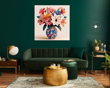 Flowers in a vase