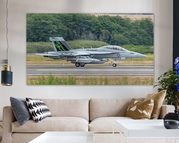 Take-off van U.S. Navy Boeing EA-18G Growler. van Jaap van den Berg