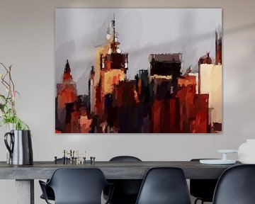 Skyline, City art, Stedelijk gebied - Project XXL. van Alies werk