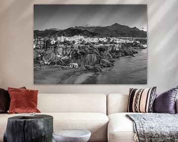 Nerja Costa Del Sol in schwarz-weiß von Manfred Voss, Schwarz-weiss Fotografie