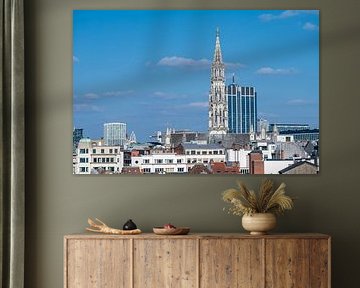 Panorama over Brussels' old town by Werner Lerooy
