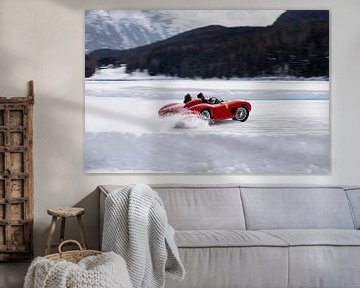 Drifting on ice with the legendary Ferrari 500 Testa Rossa by Simon Peeters