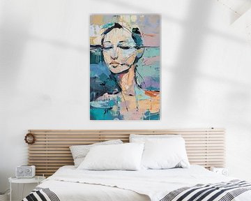 Vrouw | Vrouw Gezicht van Kunst Kriebels