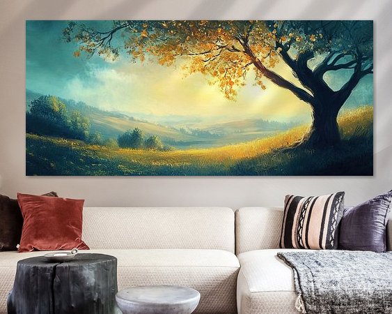 Example of the artwork in a room