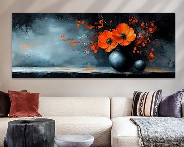 Bloemen modern van Kunst Kriebels