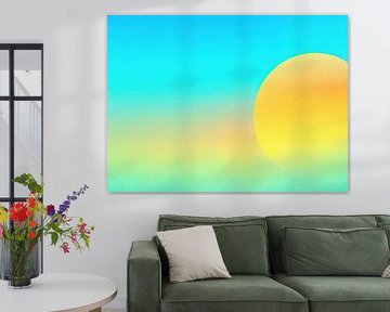 Summer sun | Peaceful morning with yellow sun by Modern Collection