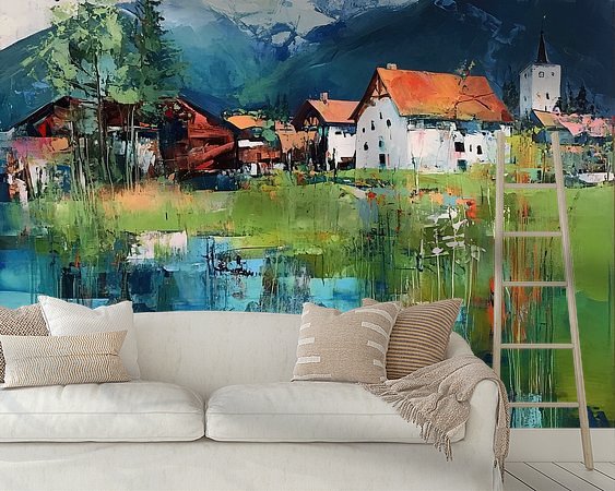 Example of the artwork in a room