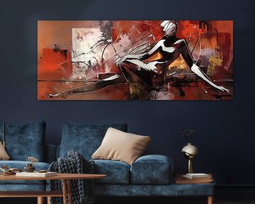 Rhythmic Escape van Abstract Schilderij