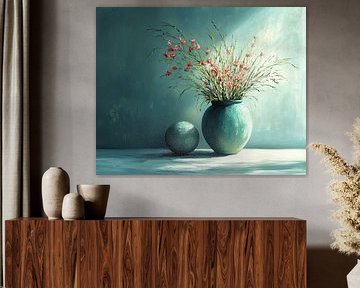 Flower vase | Serenity in Turquoise Harmony by Zen and More