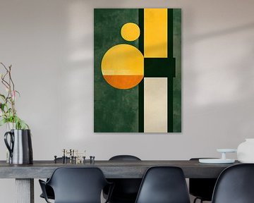 Bauhaus green yellow by Niklas Maximilian