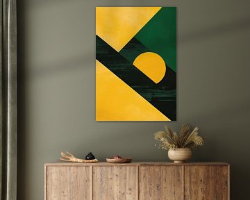 Bauhaus green yellow by Niklas Maximilian