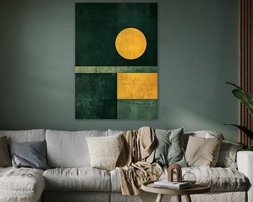 Bauhaus green yellow by Niklas Maximilian