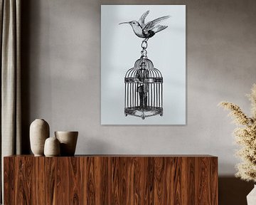Man in a cage van Fineline