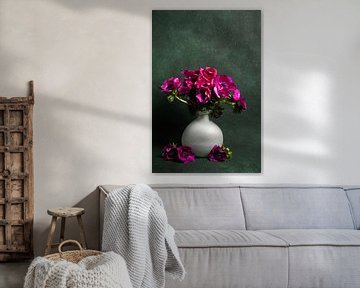 Modern stilleven met anemonen