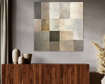 Soft Structures - Japandi Abstract Work in Neutral Colours by Whale & Sons