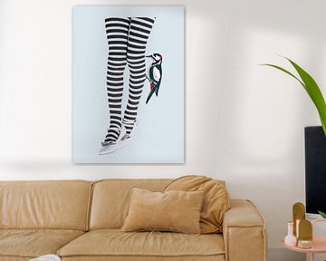 Striped stockings van Fineline