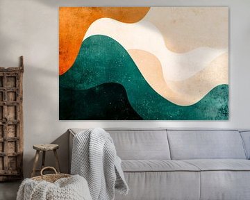 Abstracte golvende kleurencompositie van Imperial Art House
