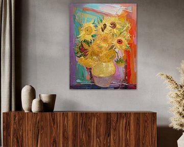 Van Gogh's sunflowers! by Gisela- Art for You