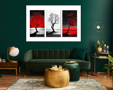 Example of the artwork in a room