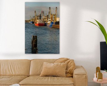 Sonnenuntergang im Fischereihafen von scheepskijkerhavenfotografie
