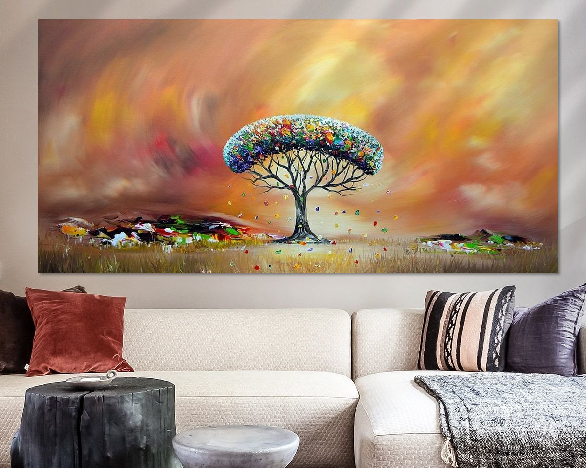 Example of the artwork in a room