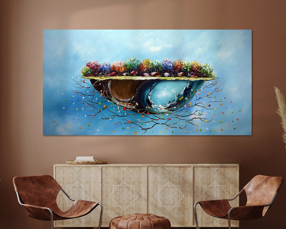 Example of the artwork in a room