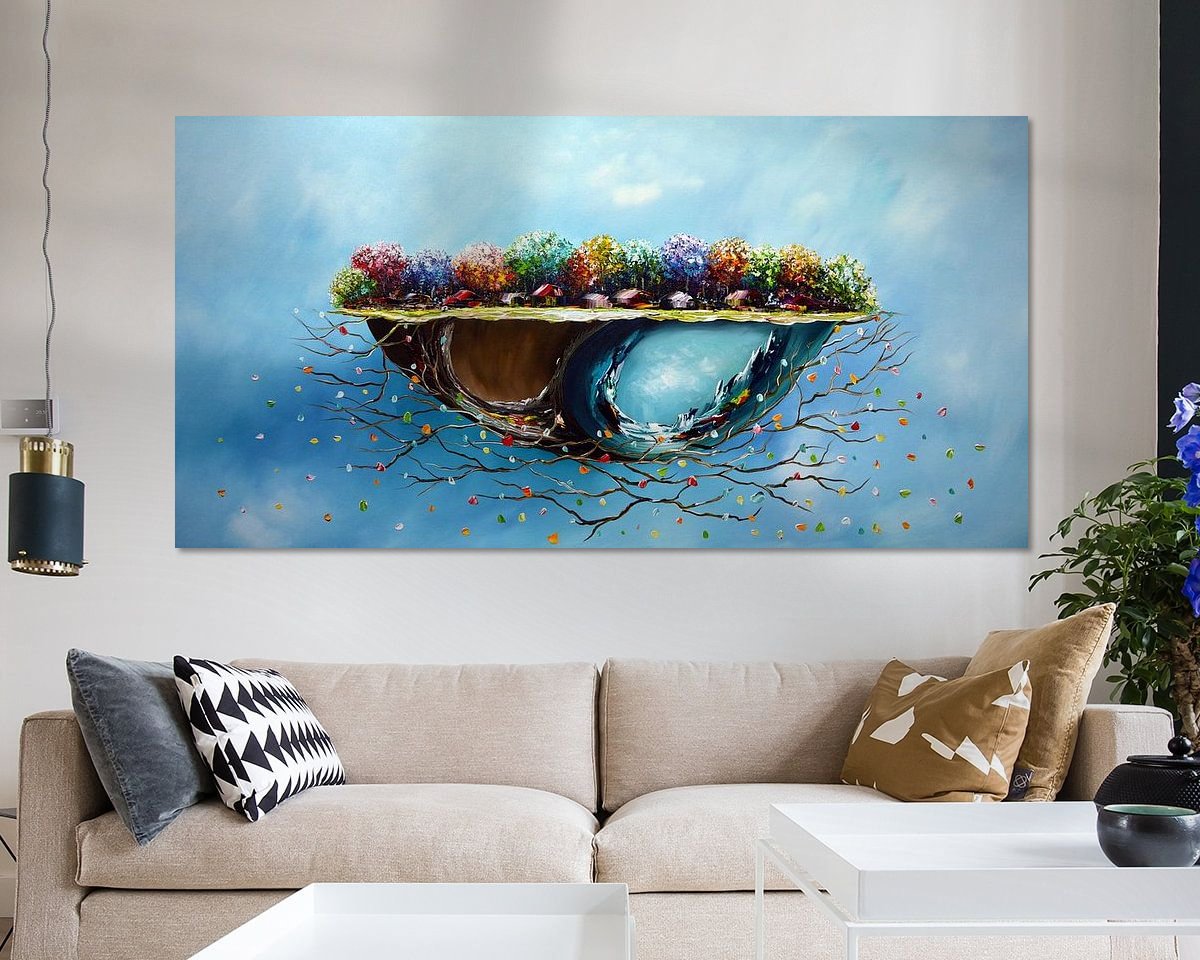 Example of the artwork in a room