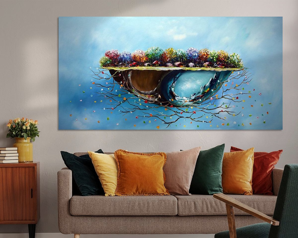 Example of the artwork in a room