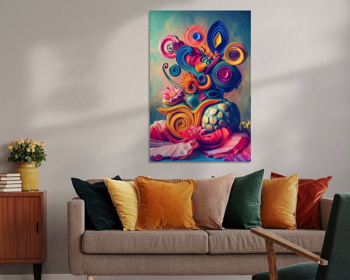 Example of the artwork in a room