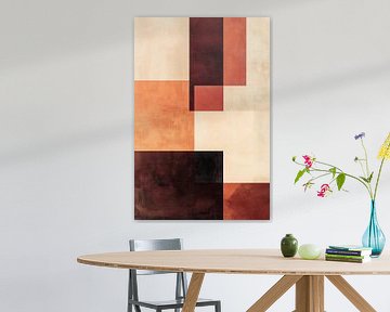 Geometrische harmonie in warme aardetinten van Color Square