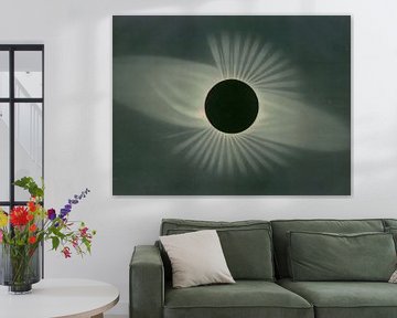 Étienne Léopold Trouvelot, ‘Total Eclipse of the Sun’ in The Trouvelot Astronomical Drawings Manual, 1882. van Teylers Museum