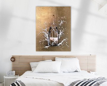 Champagne gold splash by Atelier Paint-Ing