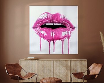 Kwijlende roze lippen van TheXclusive Art