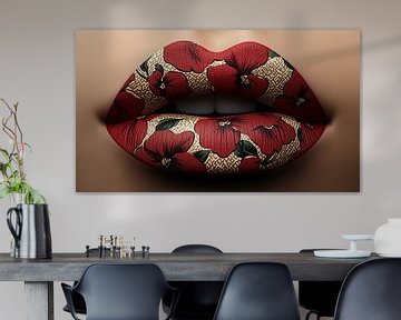 Lips of flowers panorama by TheXclusive Art