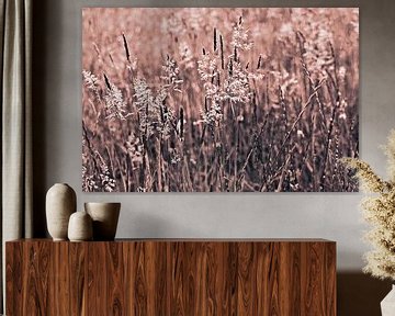 Wild meadow with grasses - Mocha mousse by Silva Wischeropp