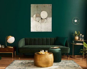 Kalme Groen Witte Compositie van Zen en Meer